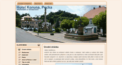 Desktop Screenshot of hotel3pecka.cz